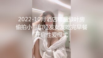 2022-10月酒店精品绿叶房偷拍小哥和短发女友吃完早餐开启性爱模式