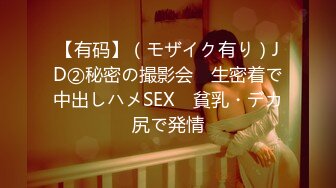 【有码】（モザイク有り）JD②秘密の撮影会　生密着で中出しハメSEX　貧乳・デカ尻で発情